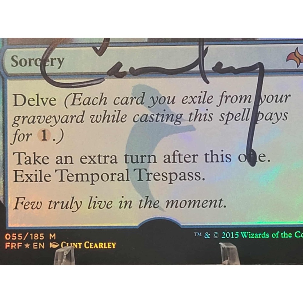 Temporal Trespass – Artist Proof AP – Foil – Signed White Back MTG Fate Reforged - Picture 6 of 7